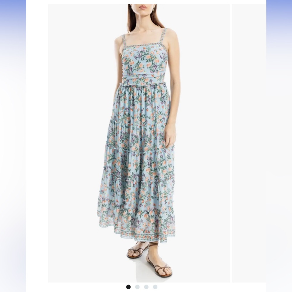 MAX Studio| Floral Blue Maxi Dress